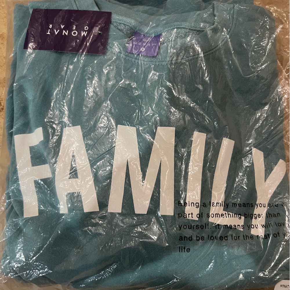 NWT Monat Gear Family Crewneck Sweater